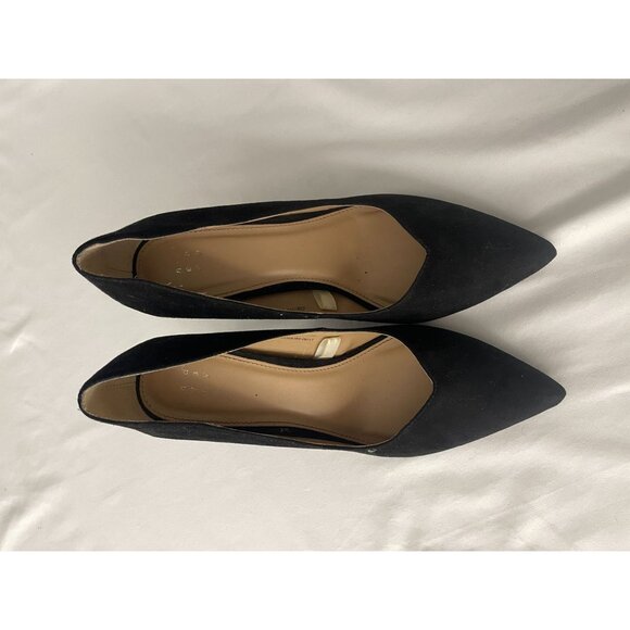A New Day Faux Suede Pointed Heels Pumps Black Women's US Size 6.5 - Picture 3 of 6
